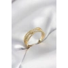 Gold Renk Sarmal Model Kadın Yüzük 5886