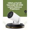 HDMI ve USB Girişli Uzun Ömürlü Ampullü Projeksiyon