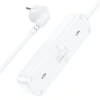 HOCO NS2 3lü Priz 3 USB 4000W 1.8 Metre Şarj Uzatma Kablosu Akım Korumalı-(5775)