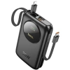 HOCO Q19 Lucky 10000mAh 30W Dijital Göstergeli Kablolu Powerbank-(5775)
