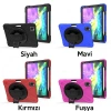 iPad Air 4. Nesil 10.9 Kılıf Shockproof 3 Katmanlı Standlı Zırh Kılıf Kalem Yerli-(5775)