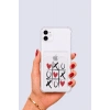 iPhone 12 Kartlıklı XoXO Desenli Kılıf