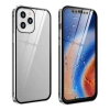 İPhone 12 Pro Mıknatıslı 360 Derece Ön ve Arka Cam Full Korumalı Manyetik Kılıf-(5775)