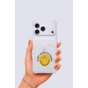 iPhone 17 Pro Max Kartlıklı Gülücük Desenli Kılıf