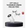 Kablosuz Projeksiyon Cihazı 4K Destekli HDMI USB Oyun Uyumlu