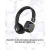 Kablosuz RGB Işıklı Katlanabilir Bluetooth Kulak Üstü Kulaklık