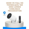 Kablosuz ve Kablolu Bağlantı Seçenekli Ev Tipi Projeksiyon