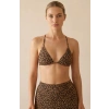 Kadın 3lü Set Leopar Desenli Şortlu ve Yandan Bağlamalı Bikini Mayo Takımı – Modern, Konforlu ve Günlük Kombinlere Uygun