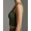 Kadın Haki Yeşili Kalın Askılı Crop Top Büstiyer – Modern ve Şık Tasarım