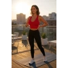 Kadın Kırmızı Derin Göğüs Dekolteli Şık Crop Top Bluz – Şık, Rahat ve Kolay Kombinlenebilir