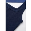 Kadın Lacivert Kalın Askılı Crop Top Büstiyer – Modern ve Şık Tasarım