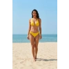 Kadın Sarı Belden, Boyundan Bağlamalı ve Ayarlanabilir Külotlu Üçgen Bikini Mayo Takımı – Modern, Konforlu ve Günlük Kombinlere Uygun