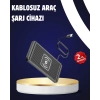 Kaymaz Manyetik Kablosuz Şarj Pedi – Araç Ofis ve Ev Kullanımına Uygun