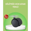 Kilitsiz 4 cm Mobilya Ayağı Tek Adet Pratik ve Dayanıklı