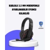 Kırmızı Kulaklık Mikrofonlu Ayarlanabilir Konforlu Tasarımlı