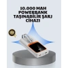 Kompakt 10000 mAh Powerbank – Dijital Göstergeli Type-C ve Lightning Uyumlu