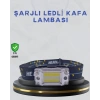 Kompakt LED Kafs Feneri USB Şarjlı Manyetik 2 Işık Modlu 215 Lümen