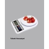 LCD Ekranlı Hassas Dijital Mutfak Terazisi – 5kg Kapasite 1g Hassasiyet