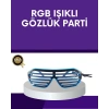 LED Işıklı Parti Gözlüğü Renkli Eğlence Aksesuarı