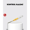 Neon Lambalı Elektrik Kontrol Kalemi Nikel Kaplama 110-220V