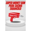 Para Saçma Tabancası Kırmızı Para Fırlatma Oyuncağı Parti Eğlencesi