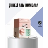 Pembe Elektronik Şifreli Otomatik Para Çeken ATM Kumbarası
