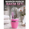 Pembe Tırnak Bakım Seti Cımbız Makas Tırnak Makası ve Törpü İçeren Kit