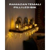 Pilli Altın Fenerli Ramazan Işıkları Dekoratif LED Zincir