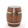 Pirinç Ahşap Fıçı Kumbara 18 Cm