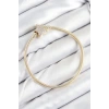 Pirinç Charm Zirkon Taşlı Yıldız Model Gold Renk Kadın Bileklik 5886