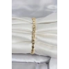 Pirinç Gold Renk Zirkon Taşlı Ay ve Yıldız Model Kadın Bileklik 5886
