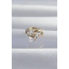 Pirinç Gold Renk Zirkon Taşlı Damla Earcuff Küpe 5886
