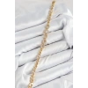 Pirinç Zirkon Taşlı Oval Model Gold Renk Kadın Bileklik 5886