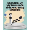 Profesyonel Erkek Tıraş Makinesi – Kablosuz Paslanmaz Bıçaklı ve Tam Aksesuar