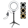 PULUZ 6.2CM PKT3032 Led Işık 16cm Stand YoutuberCanlı Yayın Selfie TikTok Makeup-(5775)