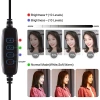 PULUZ 6.2CM PKT3032 Led Işık 16cm Stand YoutuberCanlı Yayın Selfie TikTok Makeup-(5775)