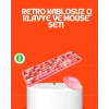 Retro Tarz Bluetooth 5.1 Klavye – Win/OSX/Android/iOS Uyumlu