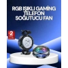 RGB Işıklı Telefon Soğutucu Fan Gaming Cooler Süper Hızlı Soğutma