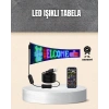 RGB Kayar Yazılı LED Reklam Ekranı – USB Bağlantılı Esnek Tasarım