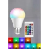 RGB Led Lamba Led Işık Ampul Renk Değiştirebilen 100 Watt