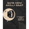 SQ-16 Mini Series 10 Akıllı Saat | Şık ve Hafif Tasarım 3 Kordon Seçeneği