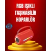 Suya Dayanıklı 20W RGB Hoparlör Bluetooth USB SD Kart ve AUX Girişli