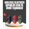 Taşınabilir Şarjlı Bluetooth Hoparlör Güçlü Bas