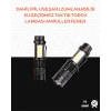 Taşınabilir Şarjlı LED Fener - 4 Modlu 2000LM Ayarlanabilir Odak
