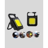 USB Şarjlı 800 Lümen LED Fener – Mini Boy 3 Işık Modlu Anahtarlık Tipi El Feneri