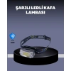 USB Şarjlı Mini LED KAFA Feneri 50m Odak 150m Geniş Aydınlatm