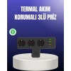 USB ve Type-C Portlu Anahtarlı Çoklu Priz Güç Ünitesi