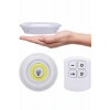 Yapışkanlı 3lü Spot Led Işık Lamba Montajsız Pilli Uzaktan Kumandalı