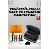 Yeni Nesil Akıllı Saat ve Bluetooth Kulaklık Kampanyası Dokunmatik Kare 7 Kordonlu