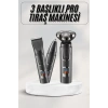 Yüksek Performanslı 3 Başlıklı Profesyonel Şarjlı Islak ve Kuru Kullanıma Uygun